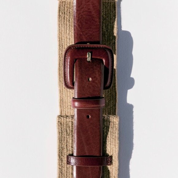 ZARA  Leather Belt(Brown, US 32/EUR 85/UK 32 or US 34/EUR 90/UK 34) - Picture 8 of 12